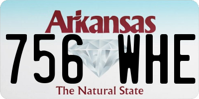 AR license plate 756WHE