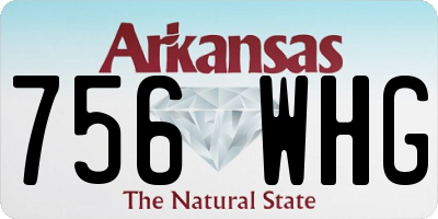 AR license plate 756WHG