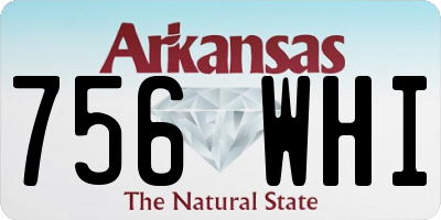 AR license plate 756WHI