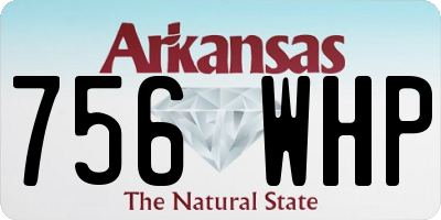 AR license plate 756WHP