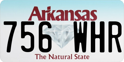 AR license plate 756WHR