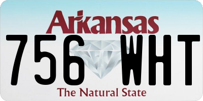 AR license plate 756WHT