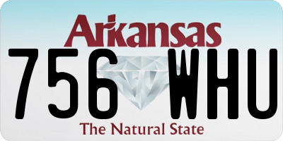 AR license plate 756WHU