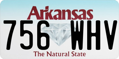 AR license plate 756WHV