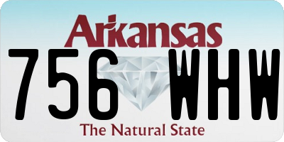 AR license plate 756WHW