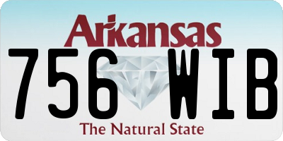 AR license plate 756WIB