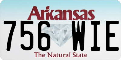 AR license plate 756WIE