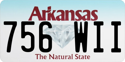 AR license plate 756WII