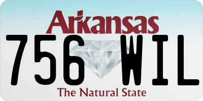 AR license plate 756WIL