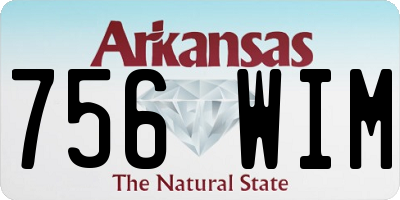AR license plate 756WIM
