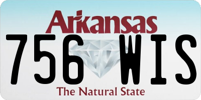 AR license plate 756WIS