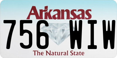 AR license plate 756WIW