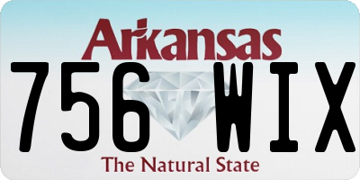 AR license plate 756WIX