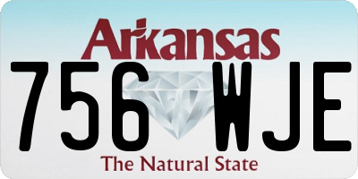 AR license plate 756WJE