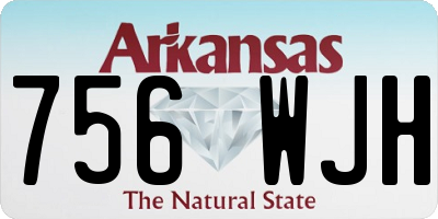 AR license plate 756WJH