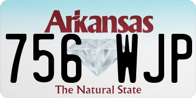 AR license plate 756WJP