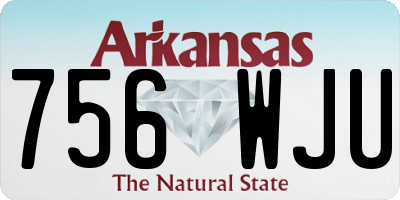 AR license plate 756WJU