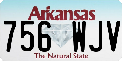 AR license plate 756WJV