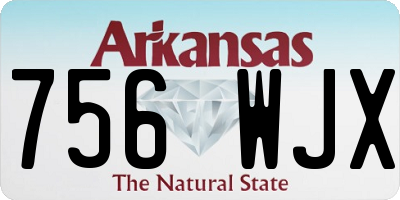 AR license plate 756WJX