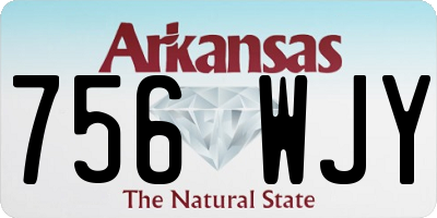AR license plate 756WJY