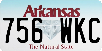 AR license plate 756WKC