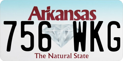 AR license plate 756WKG