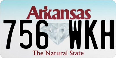 AR license plate 756WKH