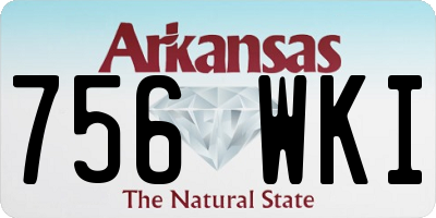 AR license plate 756WKI