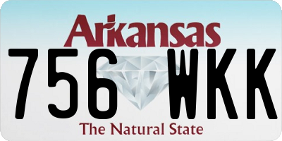 AR license plate 756WKK