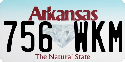 AR license plate 756WKM