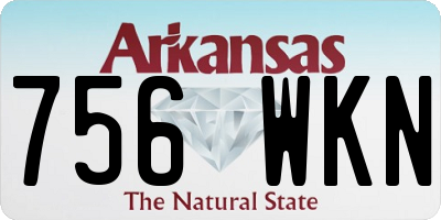 AR license plate 756WKN
