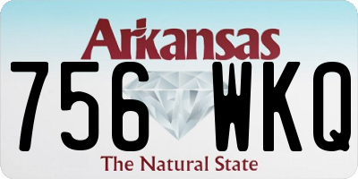 AR license plate 756WKQ