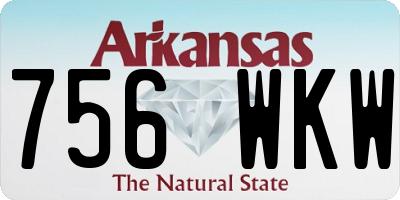 AR license plate 756WKW