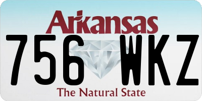 AR license plate 756WKZ