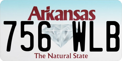 AR license plate 756WLB