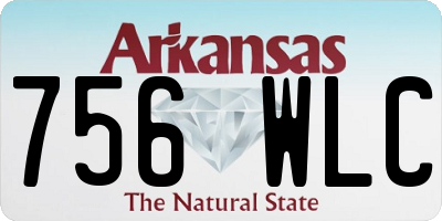 AR license plate 756WLC