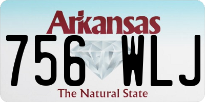 AR license plate 756WLJ