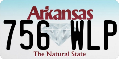 AR license plate 756WLP