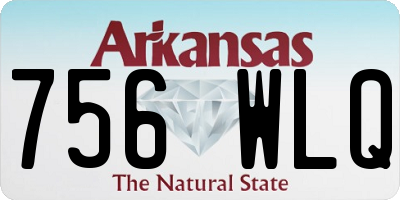 AR license plate 756WLQ