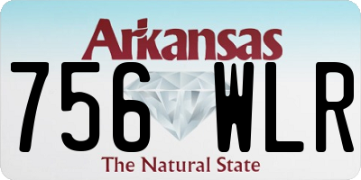 AR license plate 756WLR