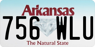 AR license plate 756WLU