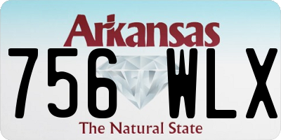 AR license plate 756WLX
