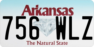 AR license plate 756WLZ
