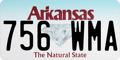 AR license plate 756WMA