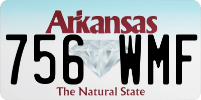AR license plate 756WMF