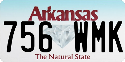 AR license plate 756WMK