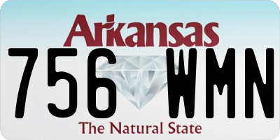 AR license plate 756WMN