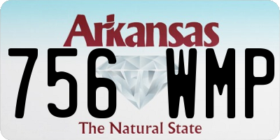 AR license plate 756WMP