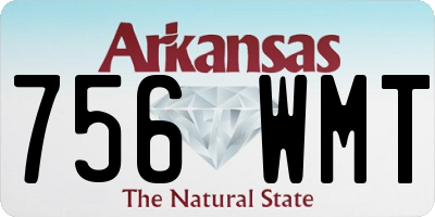 AR license plate 756WMT