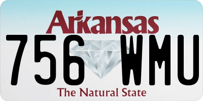AR license plate 756WMU